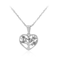 Collana in argento con Topazio Bianco