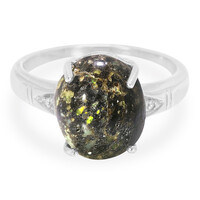 Anello in argento con Opale Leopardo