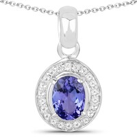 Collana in argento con Tanzanite