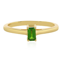 Anello in argento con Diopside Russo