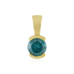 Ciondolo in oro con Diamante Blu I3