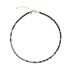 Collana in argento con Tormalina Nera
