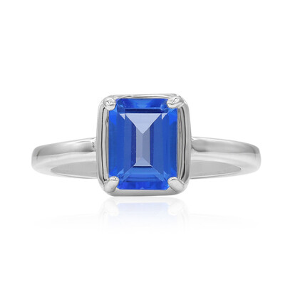 Anello in argento con Topazio Blu Indaco