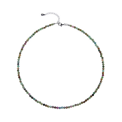 Collana in argento con Rubino Fuchsite