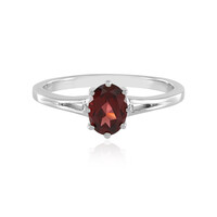 Anello in argento con Granato Mozambico