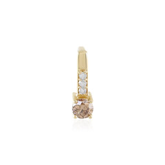 Ciondolo in oro con Diamante Champagne I2