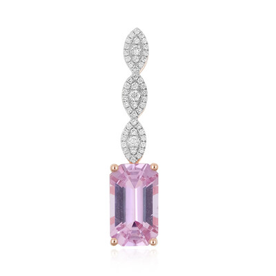 Ciondolo in oro con Kunzite Patroke (AMAYANI)