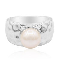 Anello in argento con Perla di Acqua Dolce (TPC)