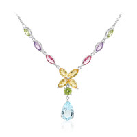 Collana in argento con Topazio Blu Cielo
