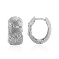 Orecchini in argento con Zaffiro Rosa