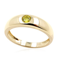 Anello in oro con Diamante Giallo SI2