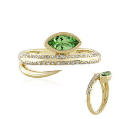 Anello in oro con Tsavorite della Tanzania (de Melo)