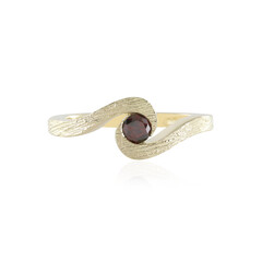 Anello in oro con Diamante Rosso I2 (de Melo)