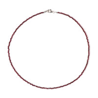 Collana in argento con Granato Mozambico