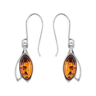 Orecchini in argento con Ambra (dagen)
