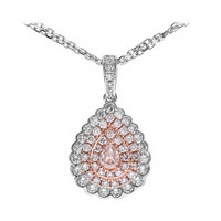 Collana in oro con Diamante Rosa I1 (CIRARI)