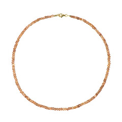 Collana in argento con Zircone Cognac (Riya)