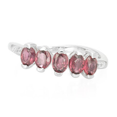 Anello in argento con Rubino Malawi