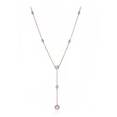 Collana in oro con Morganite AAA