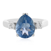 Anello in argento con Fluorite Cangiante