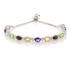 Bracciale in argento con Citrino