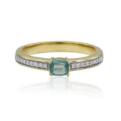 Anello in oro con Grandidierite (AMAYANI)