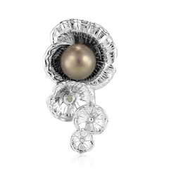 Ciondolo in argento con Perla Tahitiana