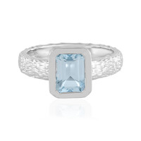 Anello in argento con Topazio Blu Cielo