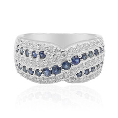 Anello in argento con Zaffiro Blu