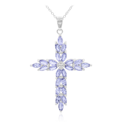 Collana in argento con Tanzanite