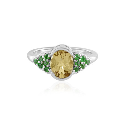 Anello in argento con Berillo Giallo