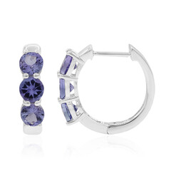Orecchini in argento con Tanzanite (non riscaldata)