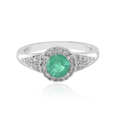 Anello in argento con Smeraldo Colombiano