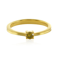 Anello in argento con Diamante Giallo I4