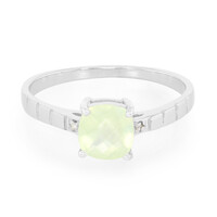 Anello in argento con Prehnite