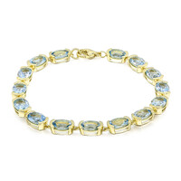 Bracciale in oro con Acquamarina Medina