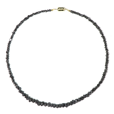 Collana in argento con Diamante Nero(Adela Silber)