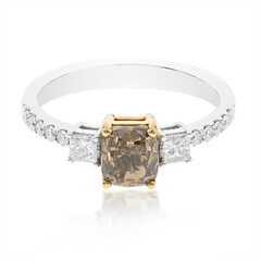 Anello in oro con Diamante Cioccolato SI2 (CIRARI)