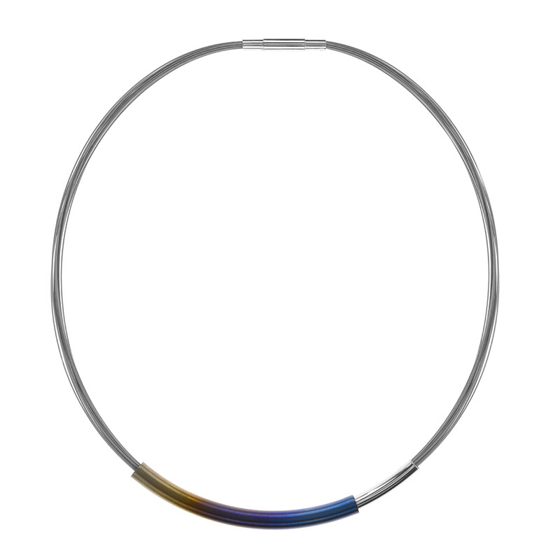 Collana Sportiva Titanio Collana Sportiva In Titanio Con Cordino Intrecciato Verde E Nero, Stile Tornado, Per Baseball O Casual Collana Twist Corda - Foto 9