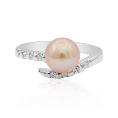 Anello in argento con Perla di Acqua Dolce (TPC)