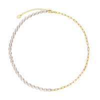 Collana in argento con Perla di Acqua Dolce
