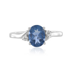 Anello in argento con Fluorite Cangiante