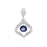 Ciondolo in oro con Spinello Blu Cobalto Luc Yen (AMAYANI)