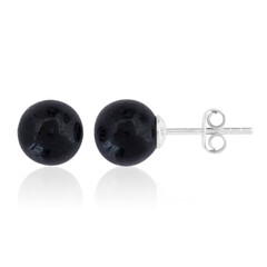 Orecchini in argento con Tormalina Nera