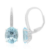 Orecchini in argento con Topazio Blu Cielo