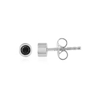 Orecchini in argento con Diamante Nero