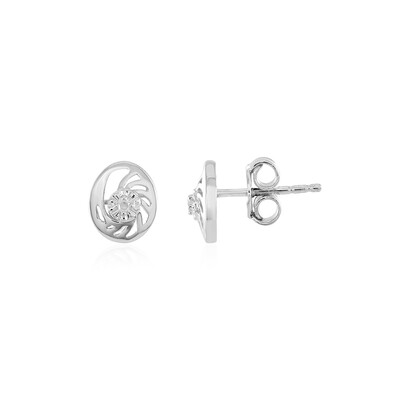 Orecchini in argento con Diamante I2 (I)