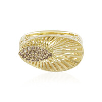 Anello in oro con Diamante Champagne I2 (Ornaments by de Melo)