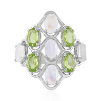 Anello in argento con Peridoto Arizona