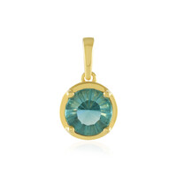 Ciondolo in argento con Fluorite Verde